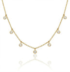 7 Diamond Drop Necklace