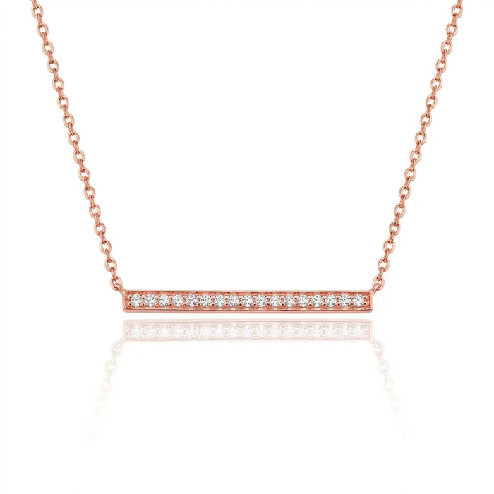 Diamond Bar Necklace