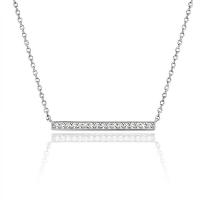 Diamond Bar Necklace