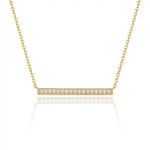 Diamond Bar Necklace