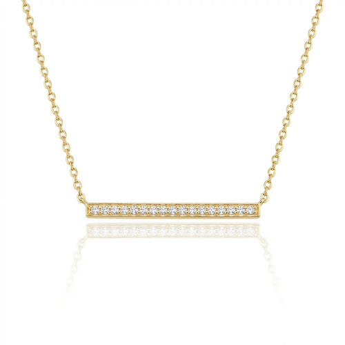 Diamond Bar Necklace