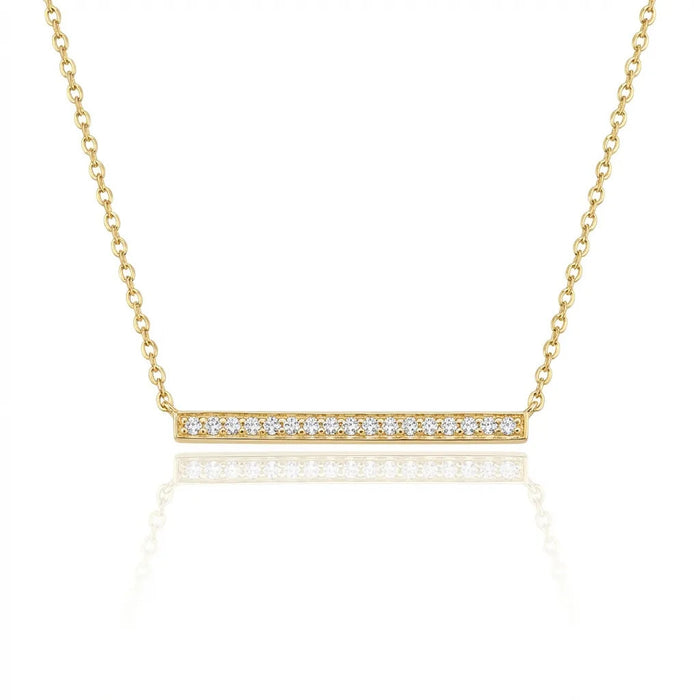 Diamond Bar Necklace