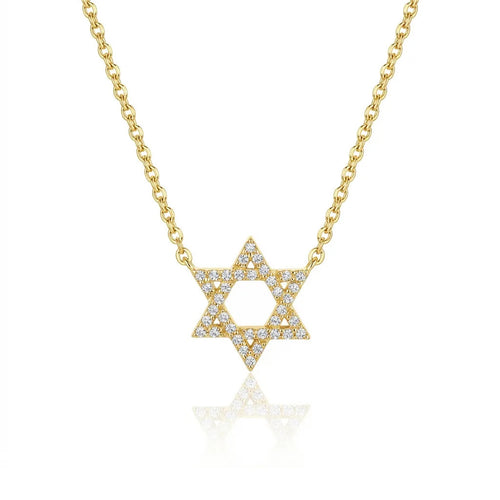 Star of David Diamond Necklace