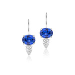 Sapphire and Diamond Drop Earrings