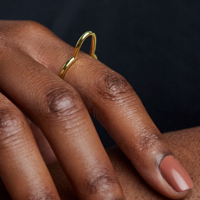 14K YELLOW GOLD NIPPLE RING BY LORRAINE WEST JEWELRY.

**THIS IS A SAMPLE PIECE IN BRASS- WILL BE MADE-TO-ORDER IN 14K YELLOW GOLD.

*20% OF PROCEEDS FROM THE NIPPLE COLLECTION WILL BE CONTINUOUSLY DONATED TO LIVING BEYOND BREAST CANCER, AN ORGANIZATI