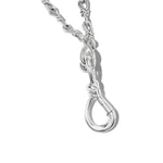 White Gold True Lover's Knot Lock