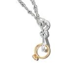 White Gold True Lover's Knot Lock