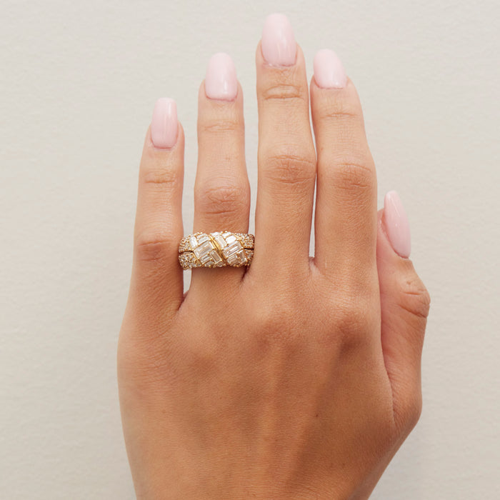 Daime Rind Allstone Chubby DiMe Ring