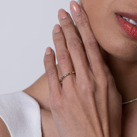 Carlisle Sapphire Wedding Band Image 2