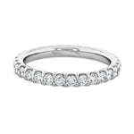 PLATINUM WATTS FULL ETERNITY WEDDING BAND FEATURING 0.98TCW ROUND BRILLIANT DIAMONDS (G/H COLOR SI CLARITY) BY G.ST CEREMONY.