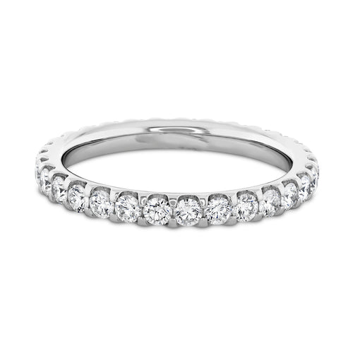 PLATINUM WATTS FULL ETERNITY WEDDING BAND FEATURING 0.98TCW ROUND BRILLIANT DIAMONDS (G/H COLOR SI CLARITY) BY G.ST CEREMONY.