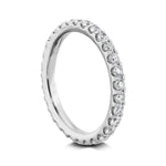 PLATINUM WATTS FULL ETERNITY WEDDING BAND FEATURING 0.98TCW ROUND BRILLIANT DIAMONDS (G/H COLOR SI CLARITY) BY G.ST CEREMONY.