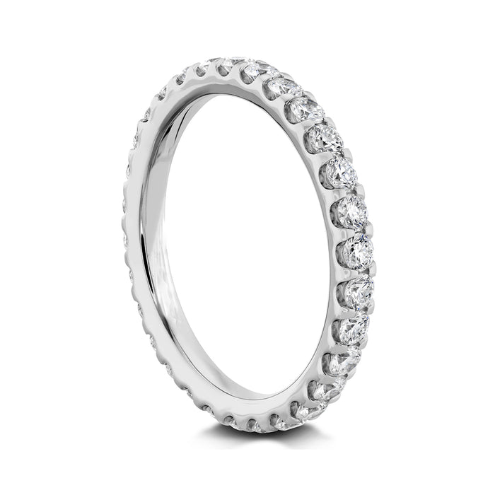 PLATINUM WATTS FULL ETERNITY WEDDING BAND FEATURING 0.98TCW ROUND BRILLIANT DIAMONDS (G/H COLOR SI CLARITY) BY G.ST CEREMONY.