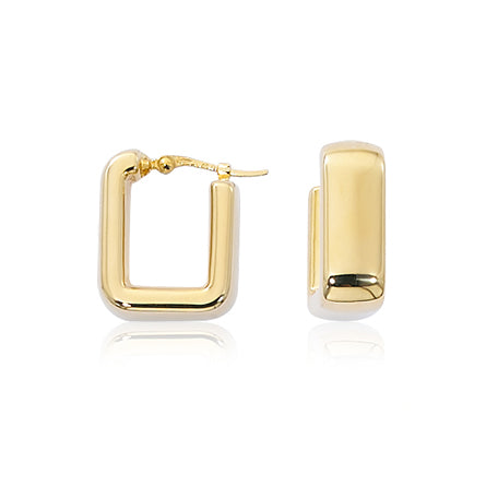 Square Hollow Hoop Earrings