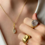 Champagne Diamond Baby Malak Ring
