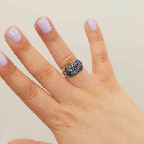 Sapphire Baby Malak Bonbon Cocktail Ring Image 2