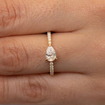 Pear Diamond Ring
