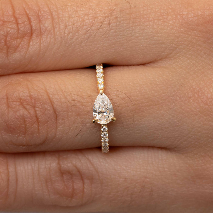 Pear Diamond Ring