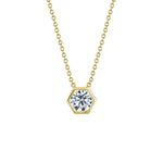 0.30tcw Hex Diamond Pendant Necklace