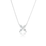 0.78tcw Cluster Diamond Pendant Necklace