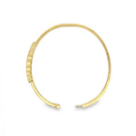 Graduated Diamond Hex Hinged Bangle