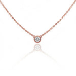 Diamond Bezel Pendant Necklace
