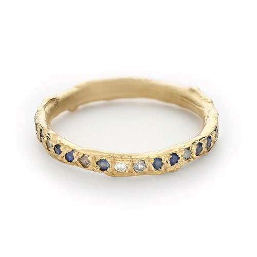 Blue Sapphire Eternity Band