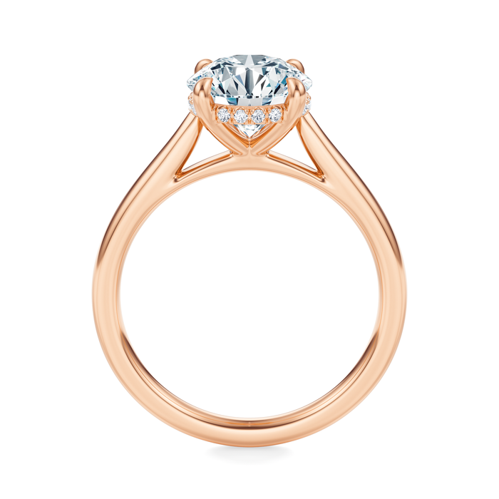 Madison Hidden Halo Engagement Ring Setting