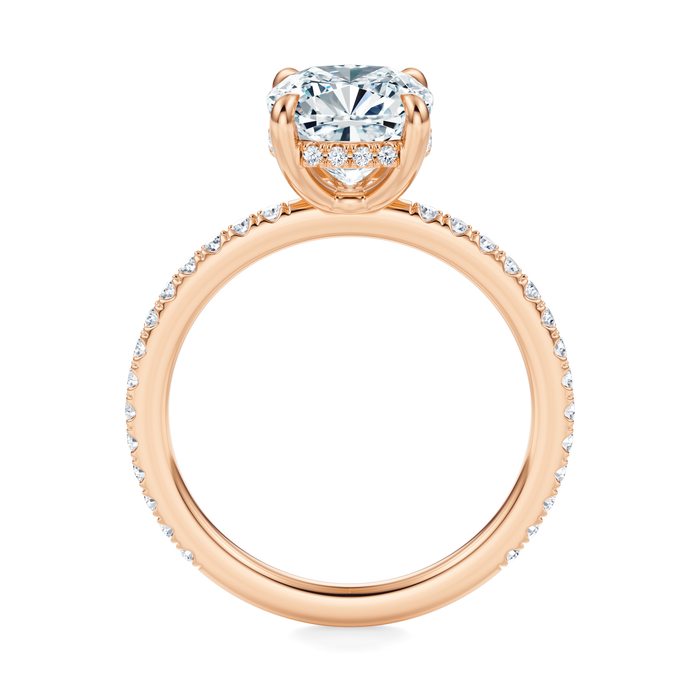 Baxter Pavé Hidden Halo Engagement Ring Setting