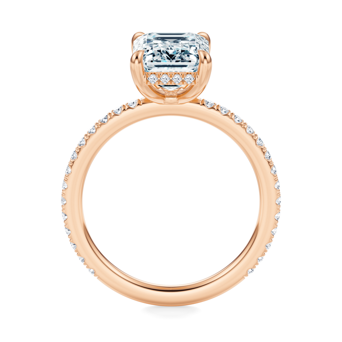 Baxter Pavé Hidden Halo Engagement Ring Setting