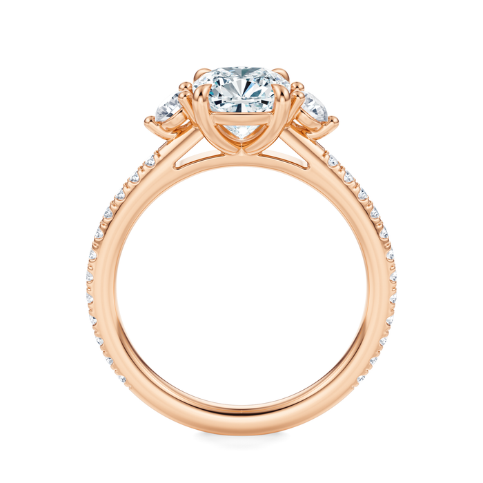 Petite Elizabeth Pavé Engagement Ring Setting