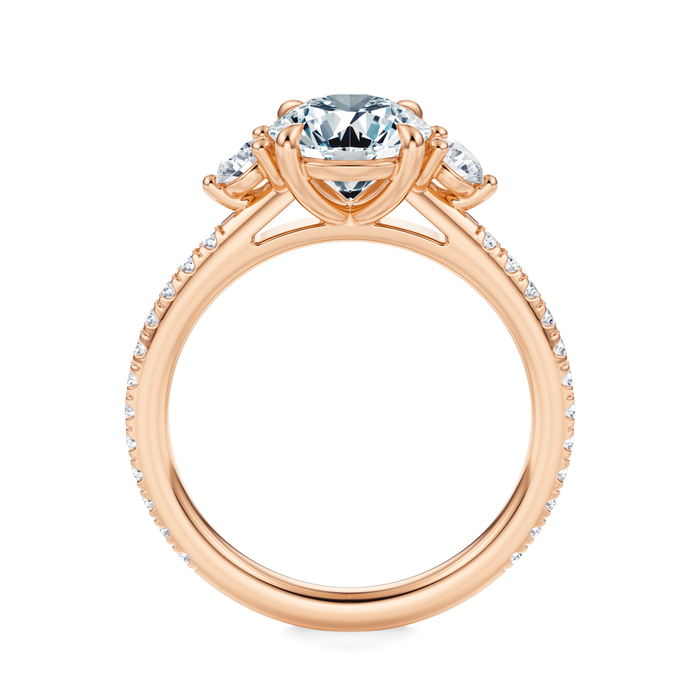 Petite Elizabeth Pavé Engagement Ring Setting