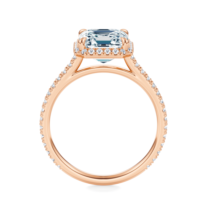 Essex Pavé Halo Engagement Ring Setting