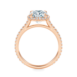 Essex Pavé Halo Engagement Ring Setting