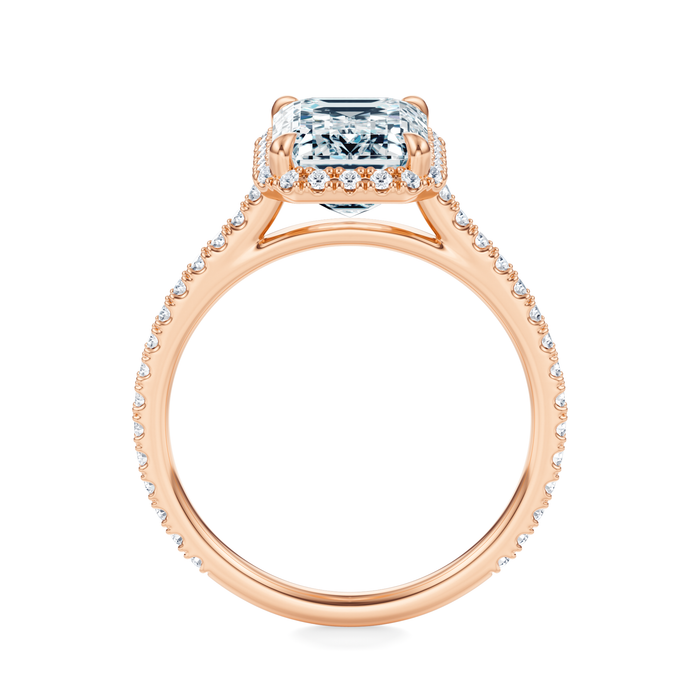 Essex Pavé Halo Engagement Ring Setting