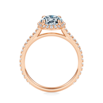 Essex Pavé Halo Engagement Ring Setting