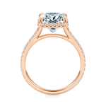 Essex Pavé Halo Engagement Ring Setting