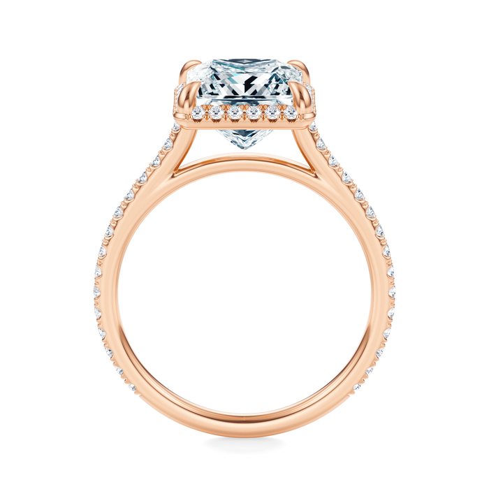 Essex Pavé Halo Engagement Ring Setting