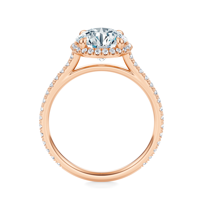 Essex Pavé Halo Engagement Ring Setting