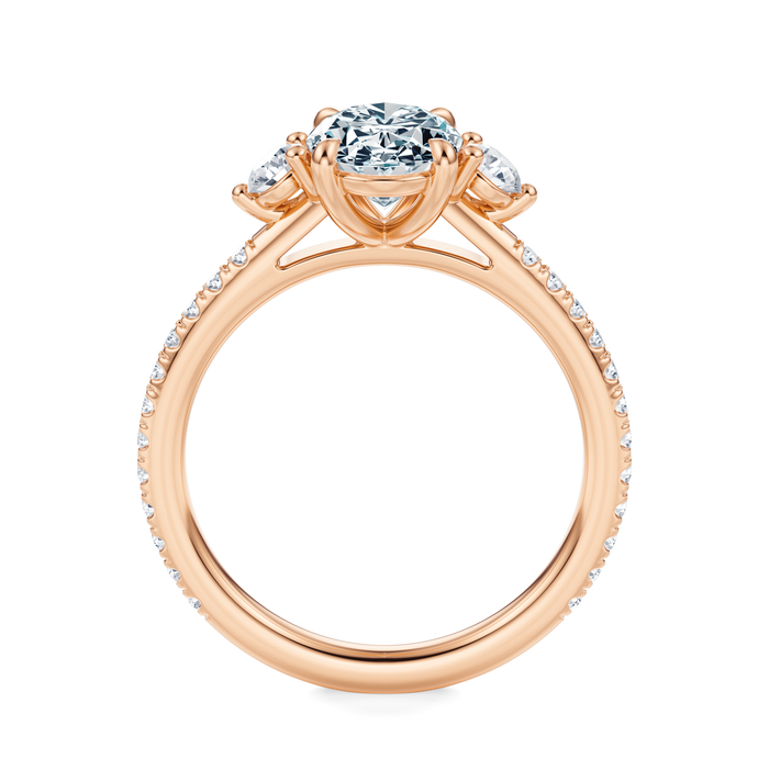 Petite Elizabeth Pavé Engagement Ring Setting