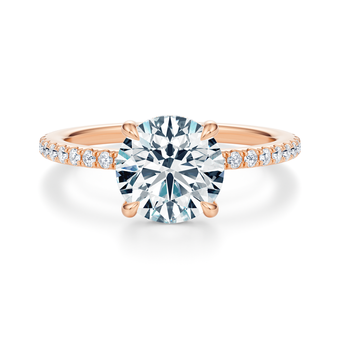 Baxter Pavé Hidden Halo Engagement Ring Setting