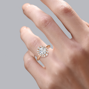 Perry Halo Engagement Ring Setting Image 2