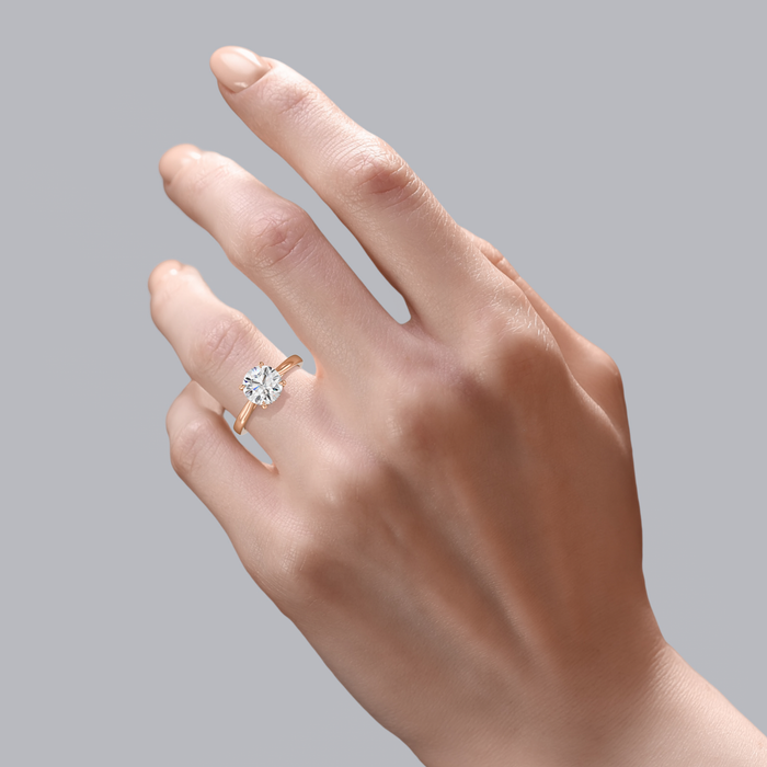 Madison Hidden Halo Engagement Ring Setting