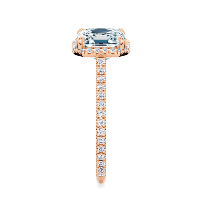 Essex Pavé Halo Engagement Ring Setting