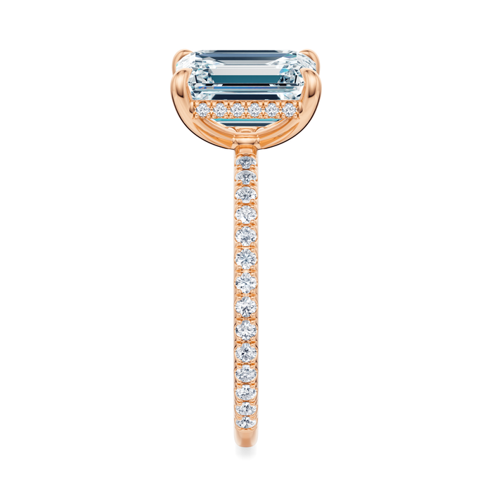Baxter Pavé Hidden Halo Engagement Ring Setting