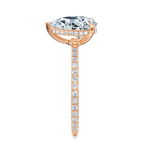 Baxter Pavé Hidden Halo Engagement Ring Setting
