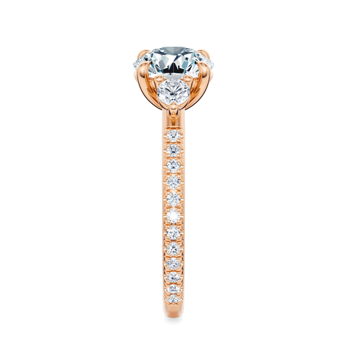 Petite Elizabeth Pavé Engagement Ring Setting