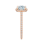 Essex Pavé Halo Engagement Ring Setting