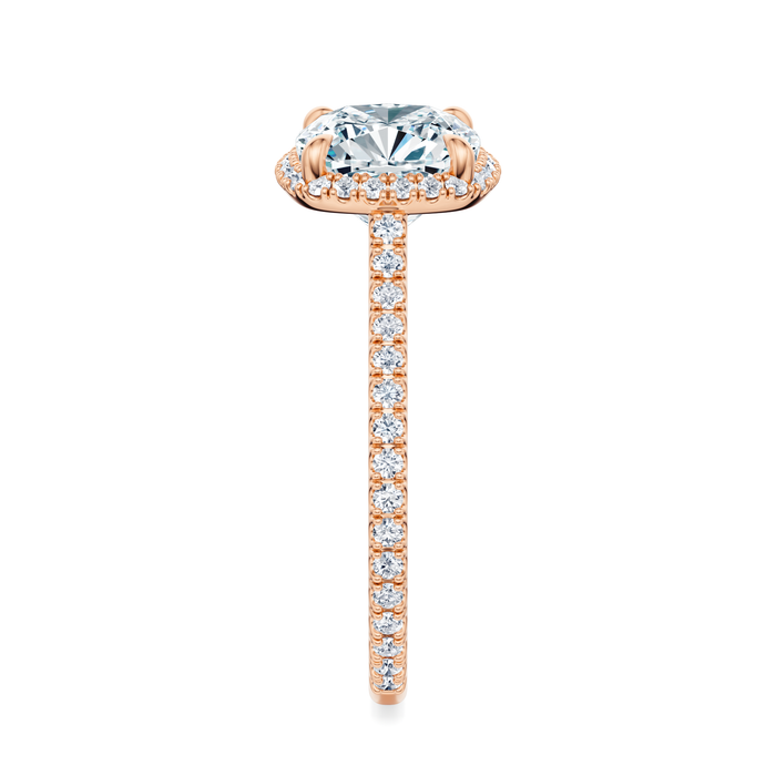 Essex Pavé Halo Engagement Ring Setting