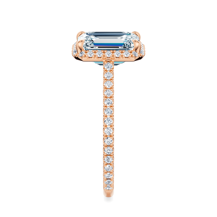Essex Pavé Halo Engagement Ring Setting